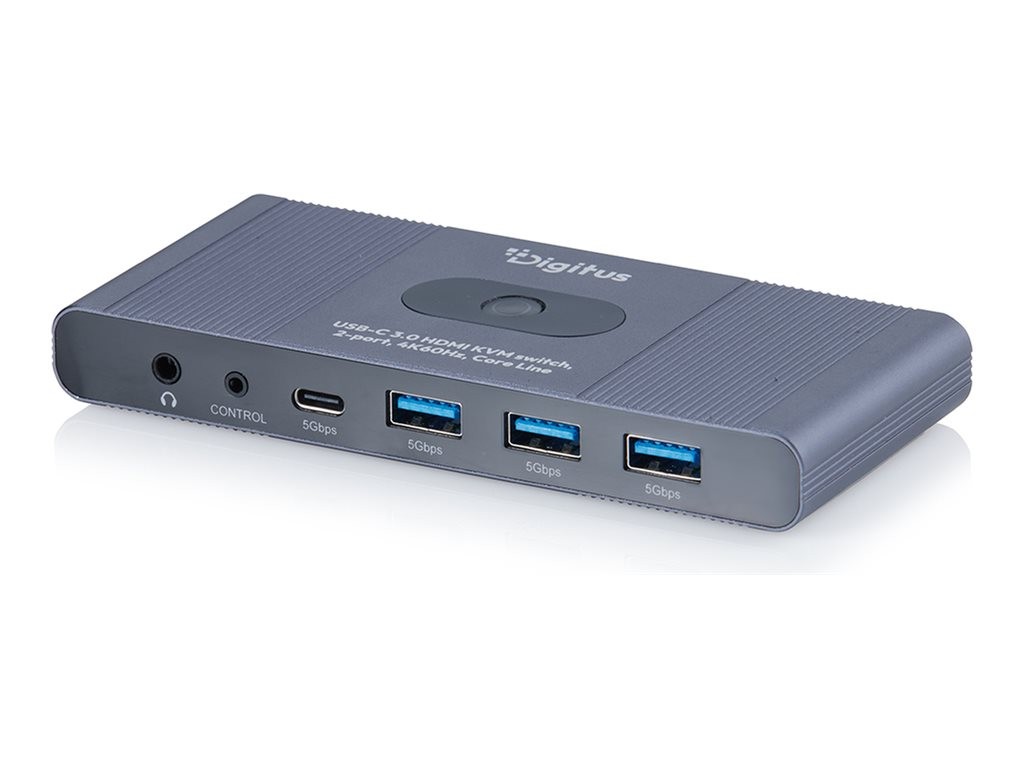 DIGITUS USB-C 3.0 HDMI KVM Switch 4K 60Hz PC Accessories DS-12855