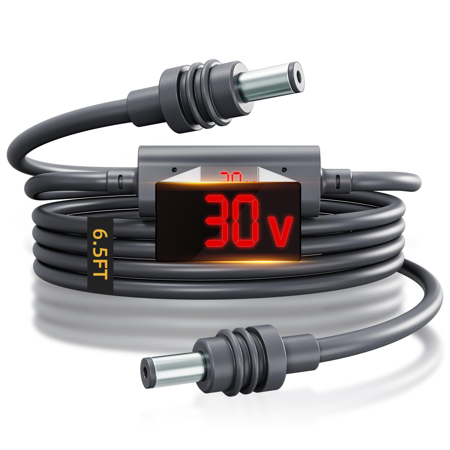 Starlink Mini DC Power Cable Extension, 2m/6.5ft 18AWG Tinned Copper | Real-Time