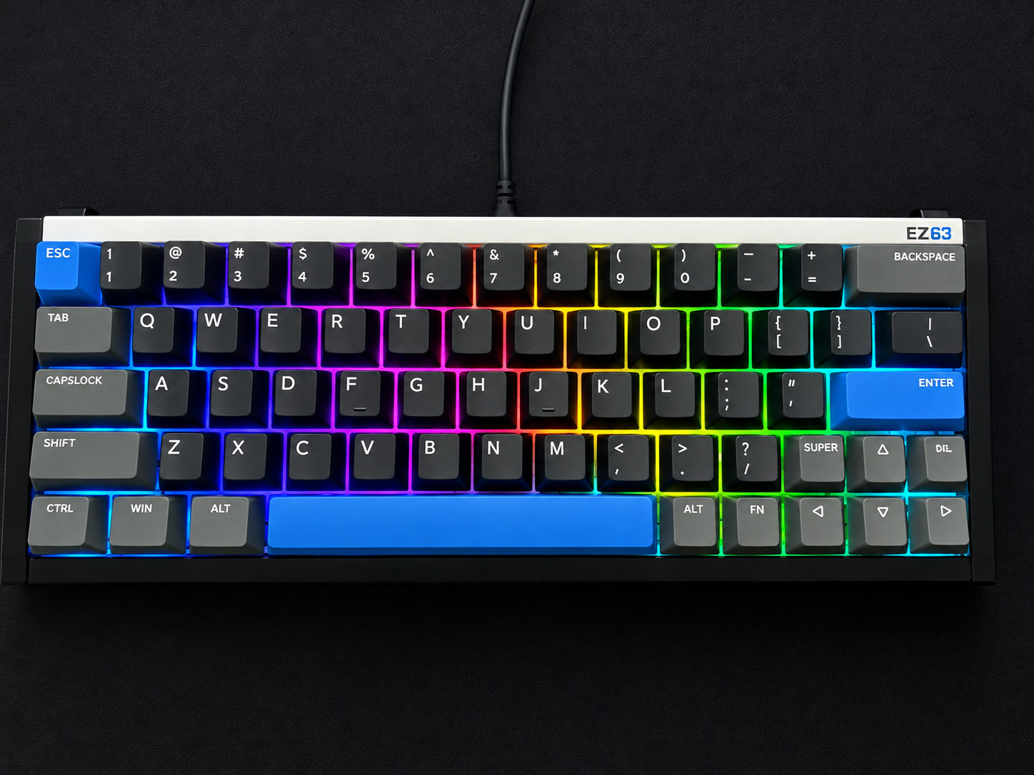 iQUINIX EZ63 Actuation Switch Keyboard USED