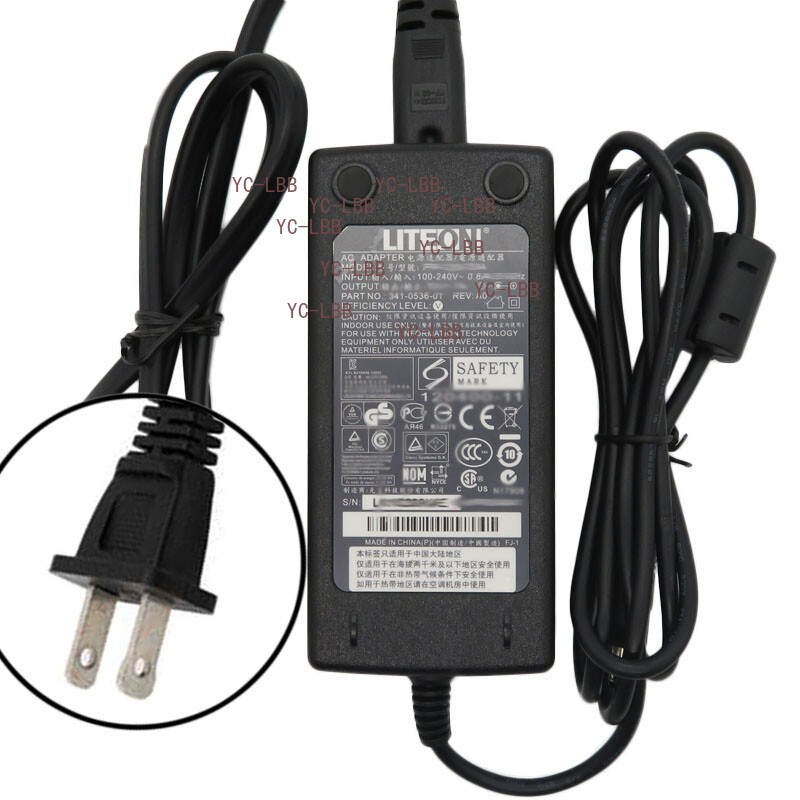 Replacement Power Supply for Evolis Primacy, Primacy 2 ID Card Printer Adapter