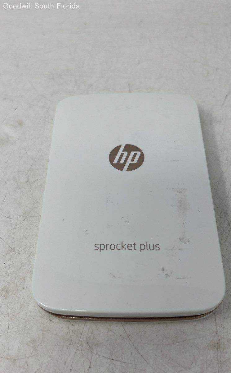 HP Sprocket Plus White 2x3 Inch Portable Instant Photo Printer Untested