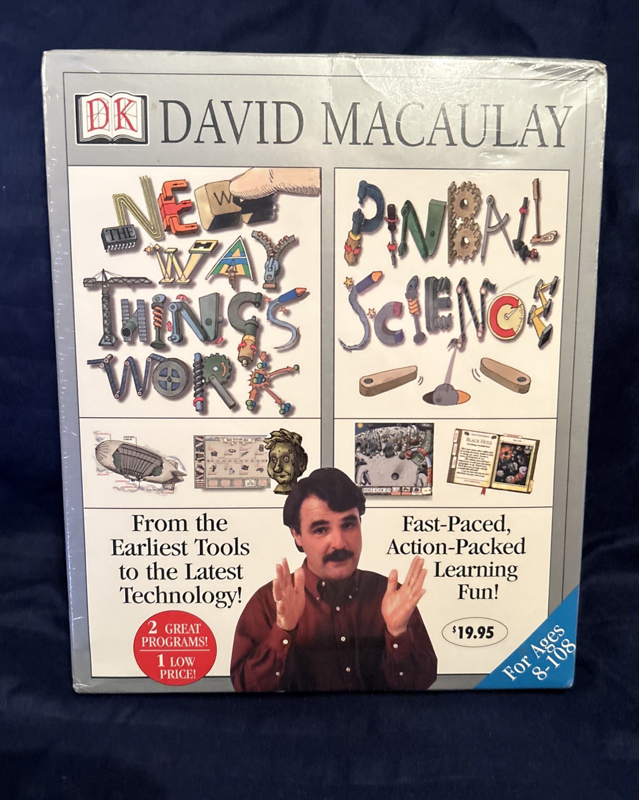 David Macaulay New Way Things Work Pinball Science CD ROM Windows or Mac