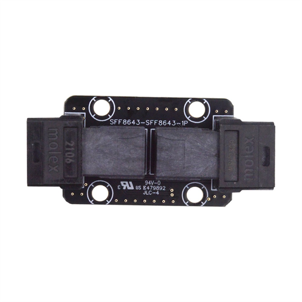 CY Mini SAS HD SFF-8643 Female to SFF-8643 PCI-Express 4.0 PCBA Coupler Adapter