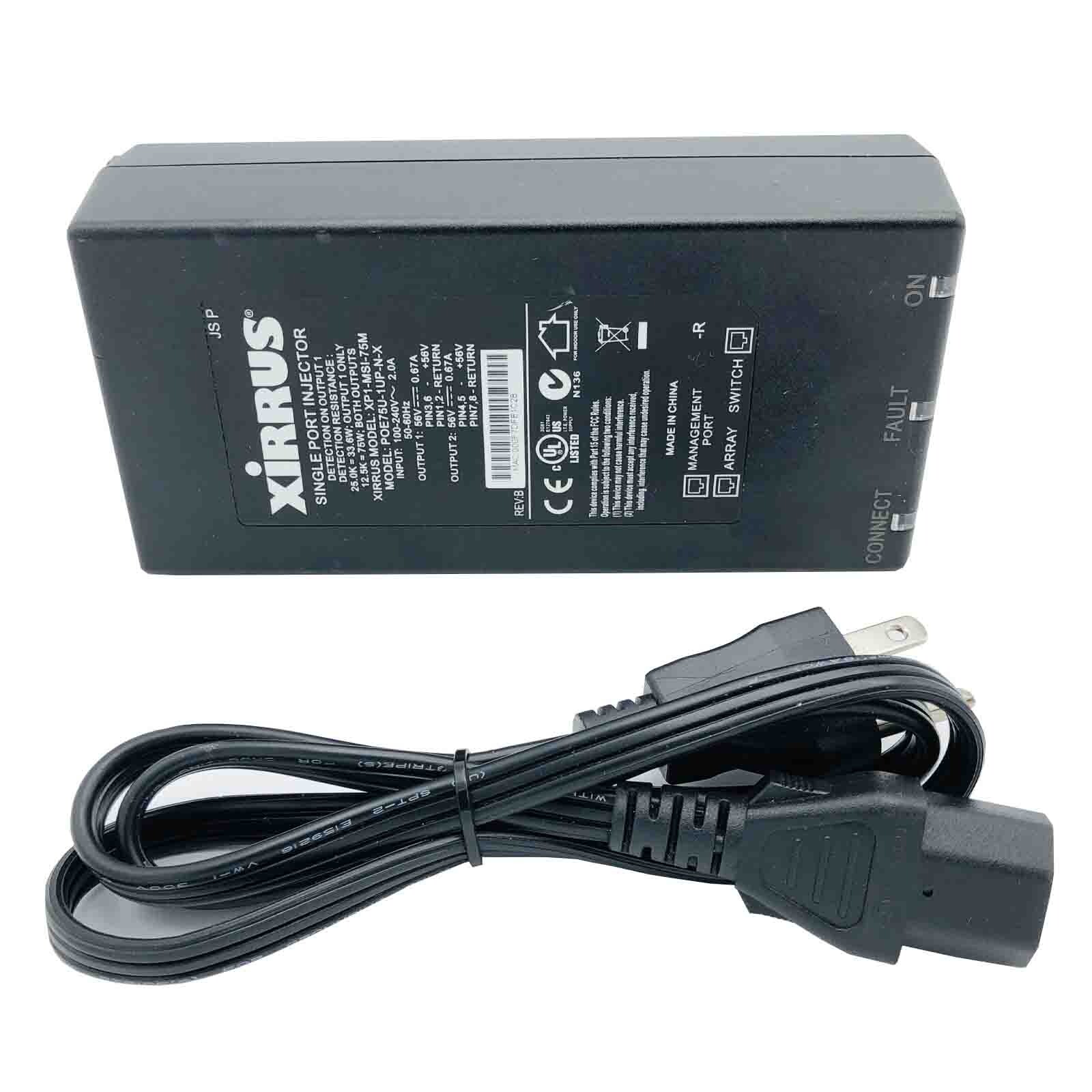 New Original Xirrus XP1-MSI-75M POE75U-1UP-N-X Single Port Injector 3 Output PoE