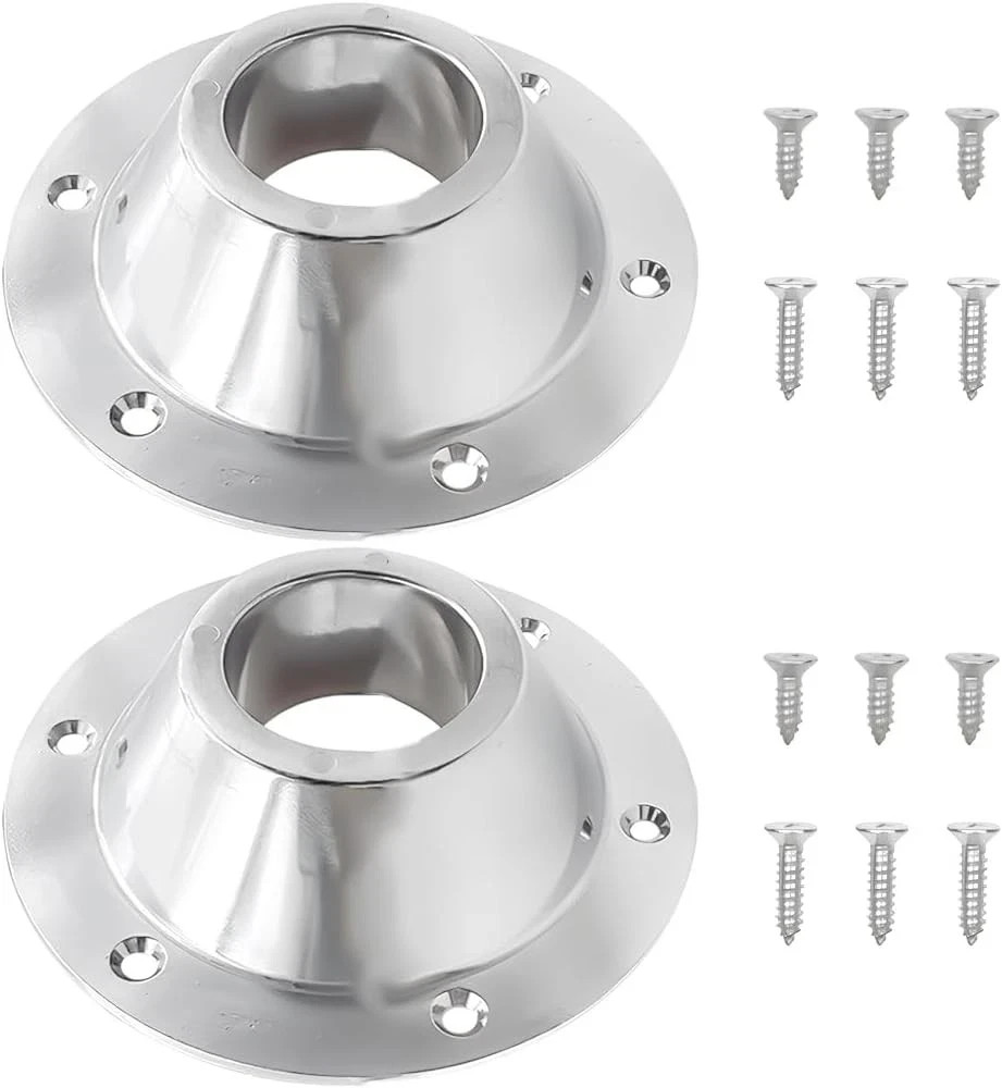 2PCS RV Table Base Mount, Aluminum Camper Pedestal Flange Leg... 