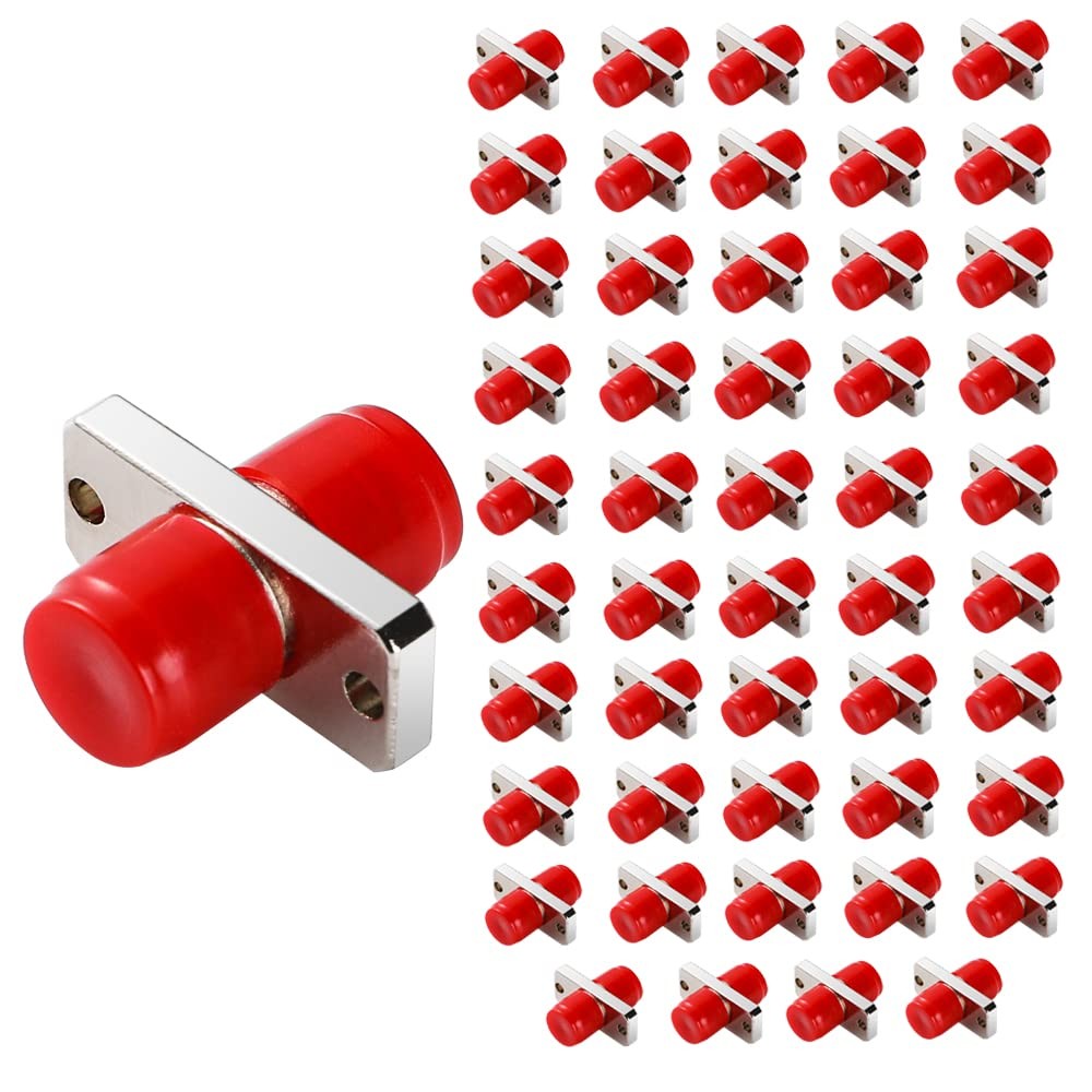 50 PCS FC to FC Coupler Fiber Optic Adapter Simplex Connecting Converter Plug