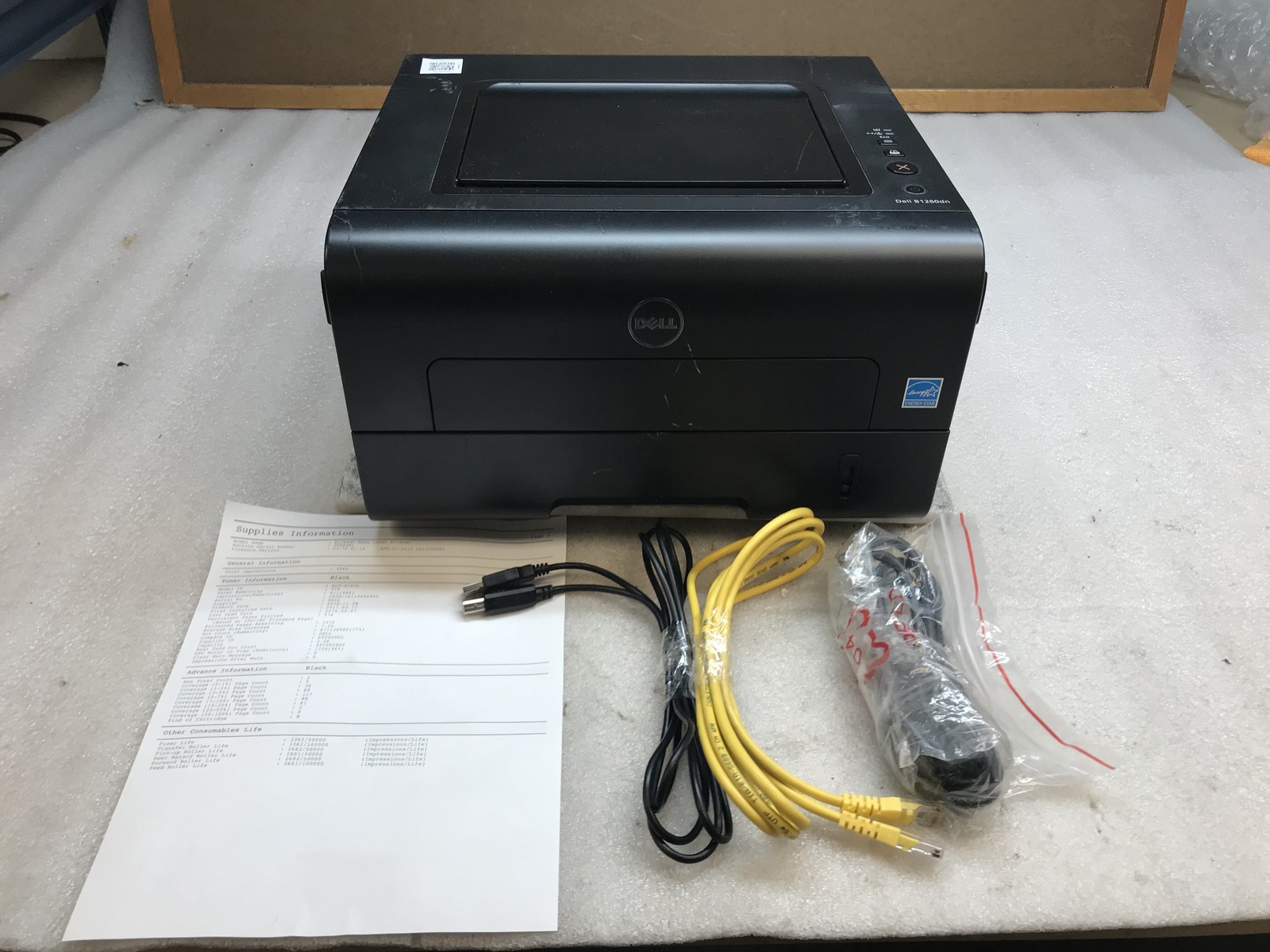 Dell B1260DN Standard Monochrome Laser Printer w/ Toner TESTED 3K pages