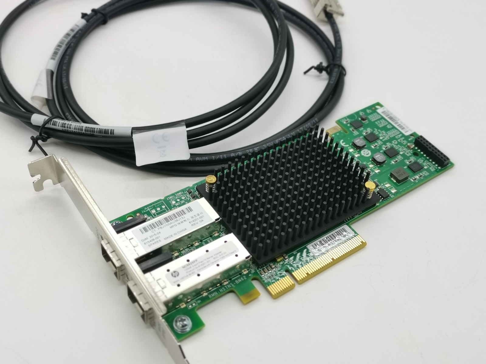 HP NC552SFP 10Gb 2-port Ethernet Server Adapter 614506-001 +2PCS SFP+ Cable