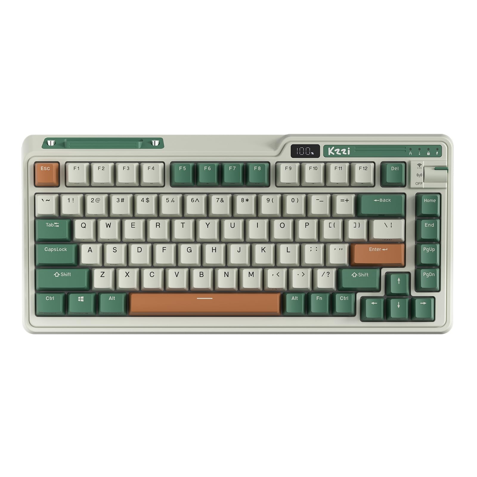 KZZI K75 PRO Mechanical Keyboard Time Machine Green Eternity Tactile