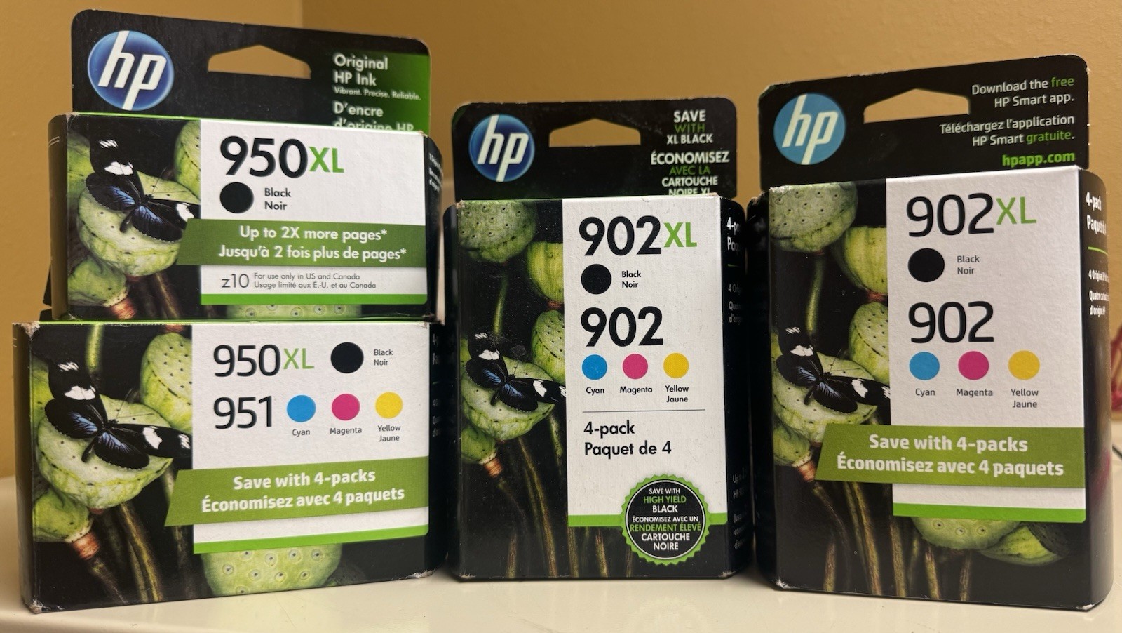 HP XL & Other Ink Cartridges Bundle