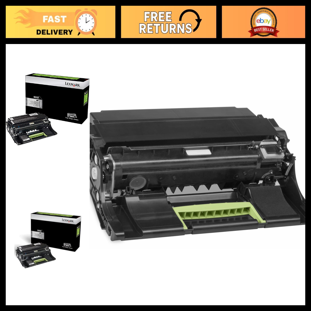Imaging Unit Toner for Lexmark 50F0Z00 - High Yield, Return Program, Quality Pri