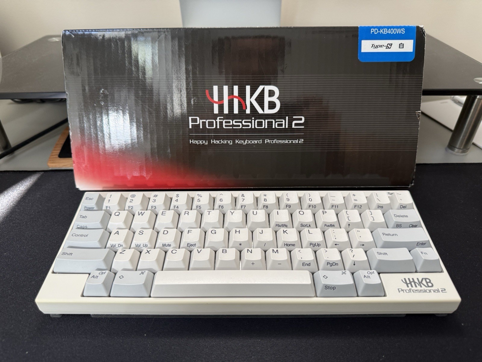 HHKB Pro 2 Type-S Topre Keyboard – w/ Rare Official Vibration Absorption Mat