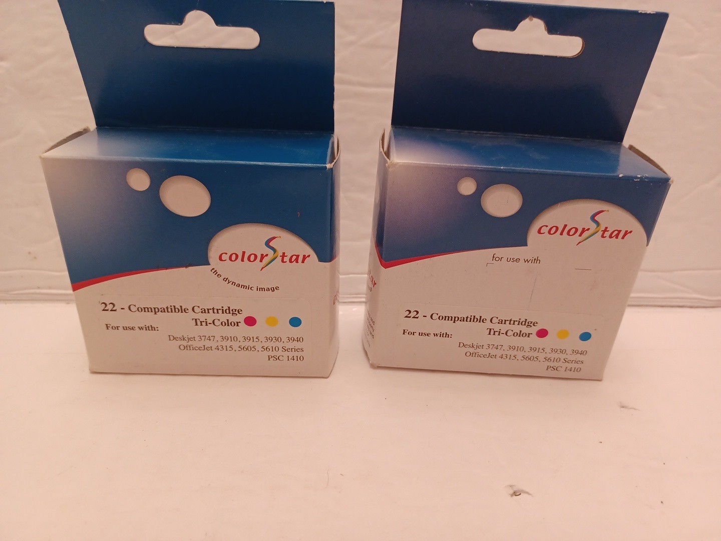 Color Star HP Compatible Tri-Color 22 Cartridges Lot Of 2 Boxes Factory Sealed