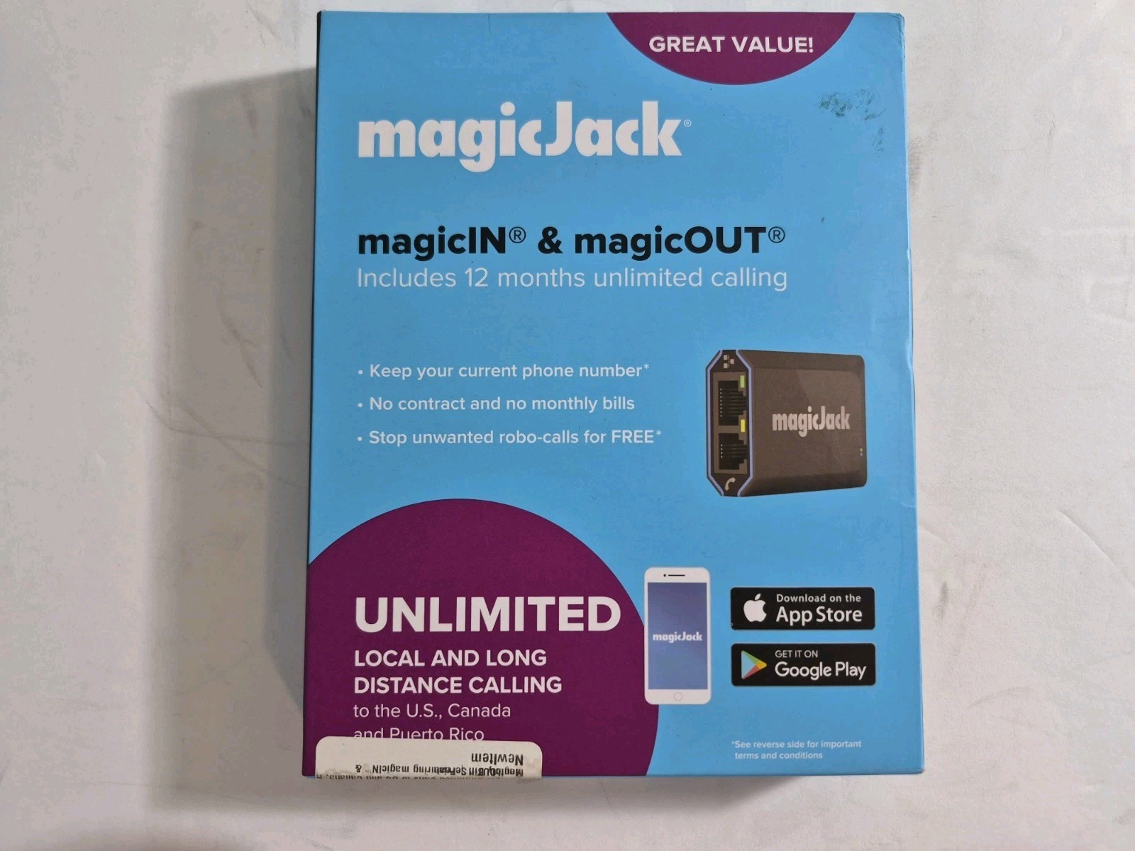 Magic Jack Magic In Magic Out VOIP Adaptor