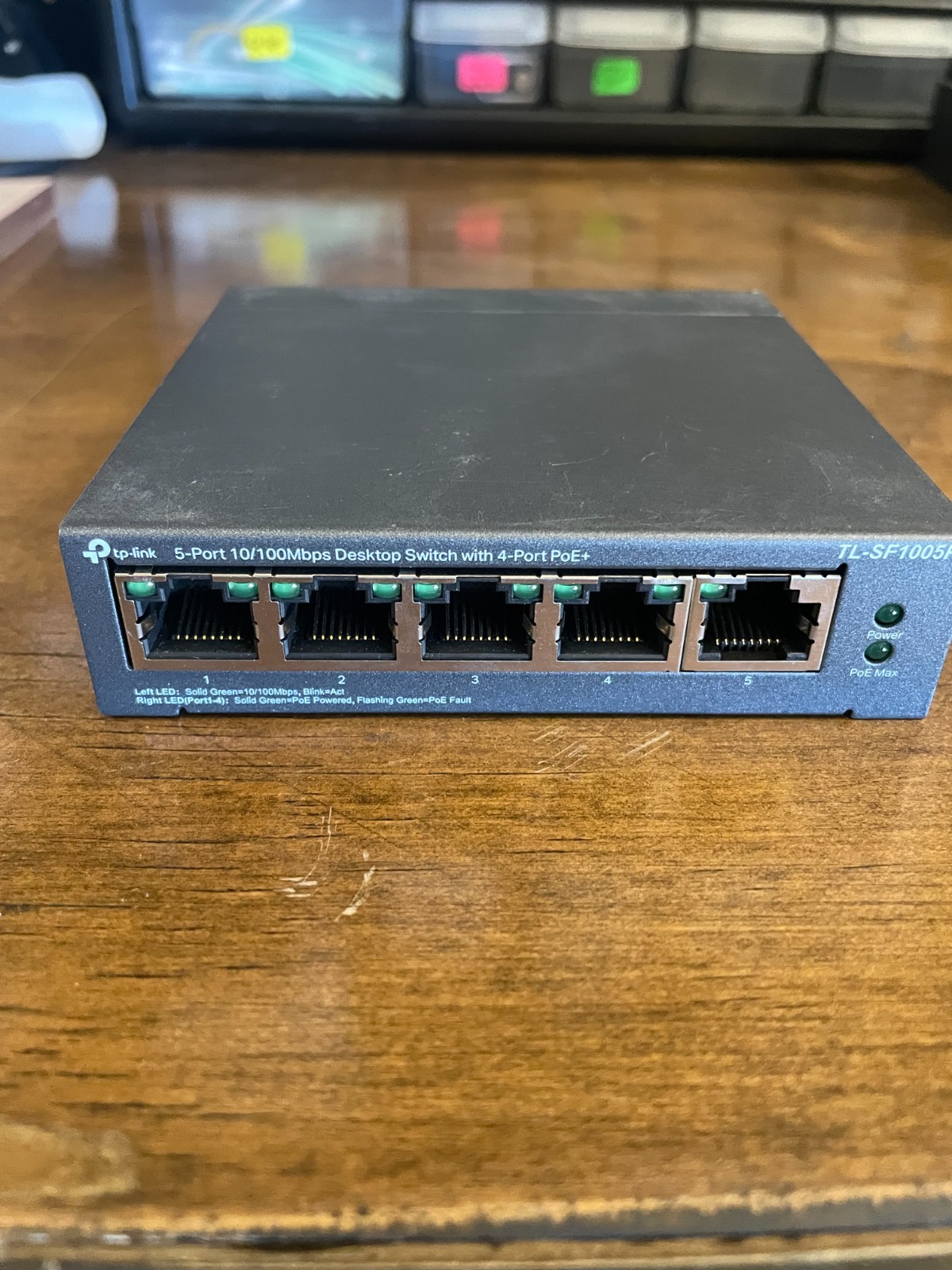 TP-Link TL-SF1005P, 5 Port Gigabit PoE Switch, 4 PoE+ Ports @67W, Desktop Switch