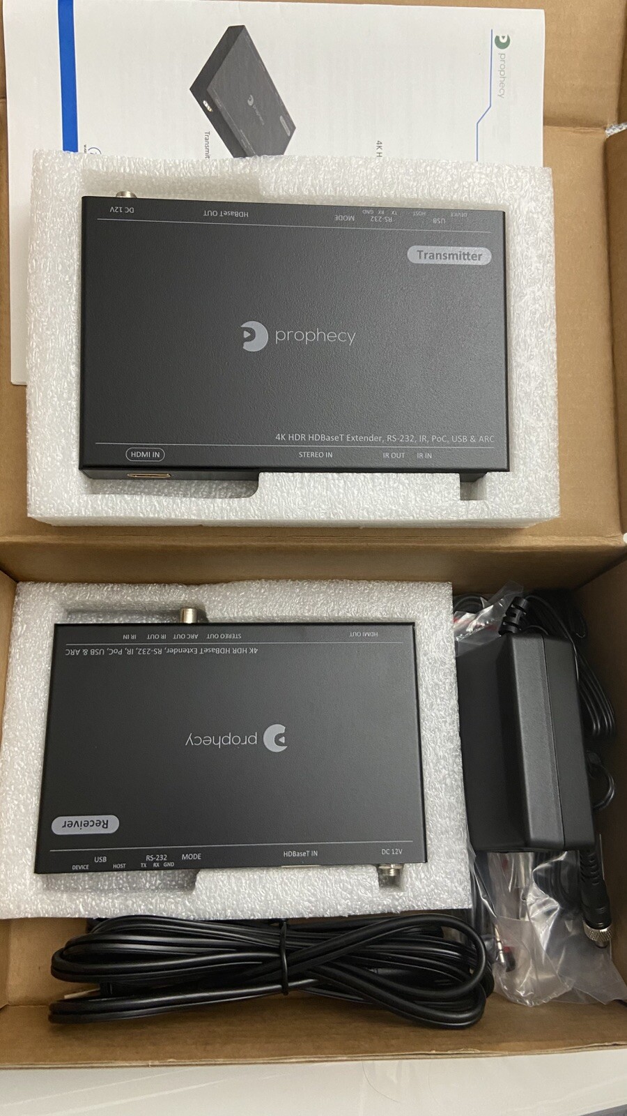 Gofanco Prophecy PRO-HDBaseT-U 4K HDR Extender Transmitter & Receiver