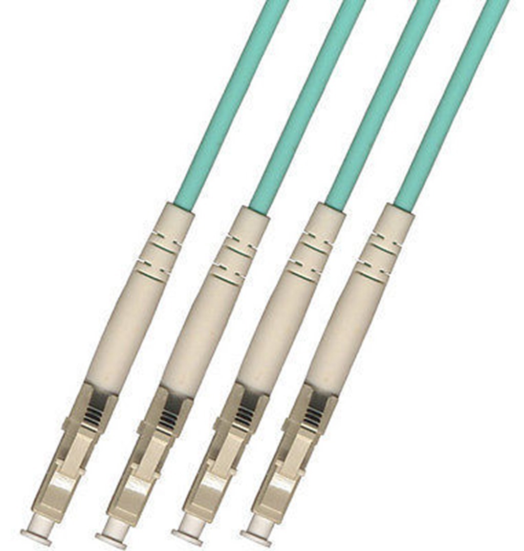 100M INDOOR ARMORED LC-LC 4 STRANDS OM3 50/125 MULTIMODE Fiber Cable