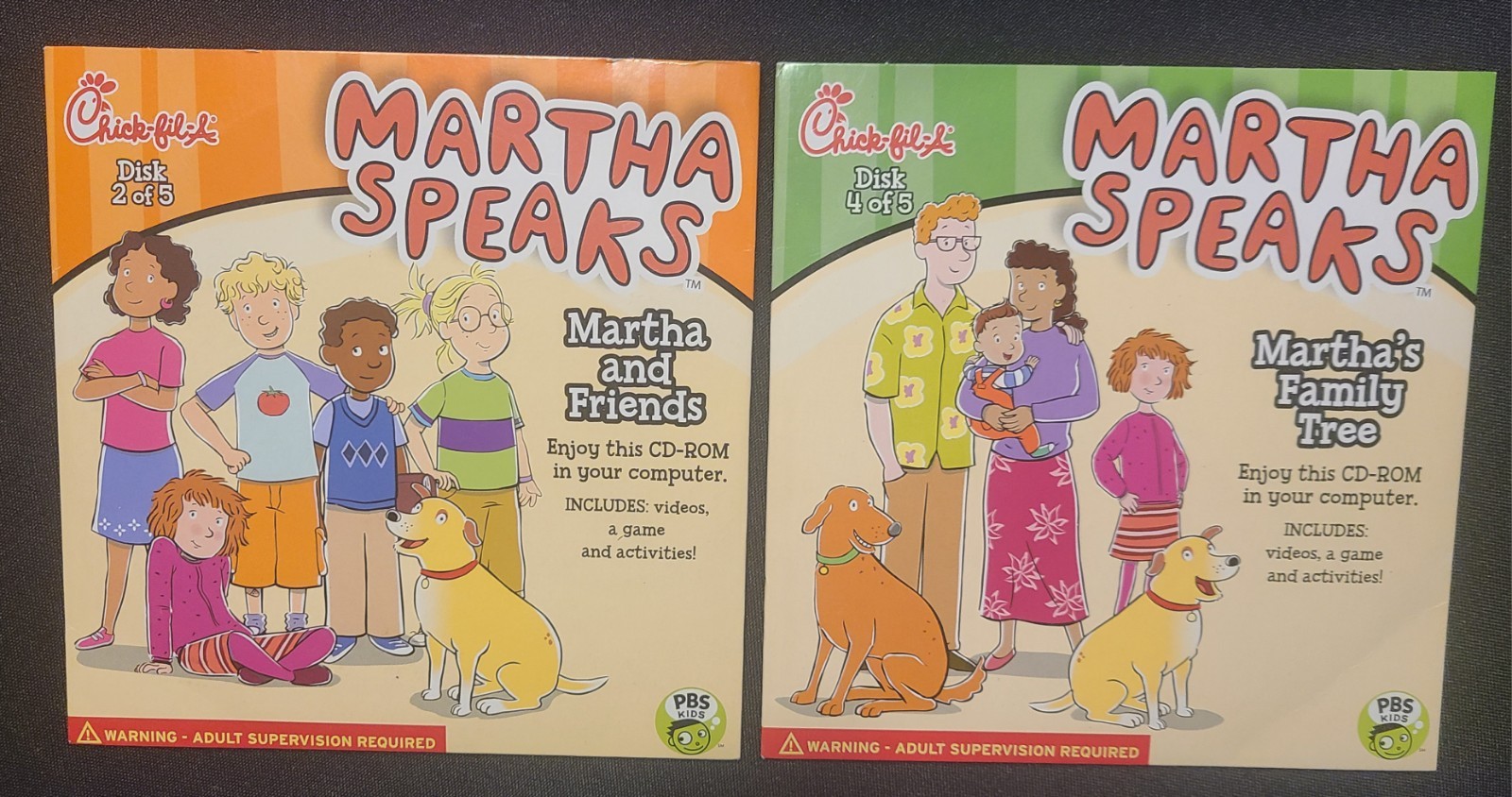 Martha Speaks Musical Martha & Friends Chick-Fil-A CD Roms #2 #4
