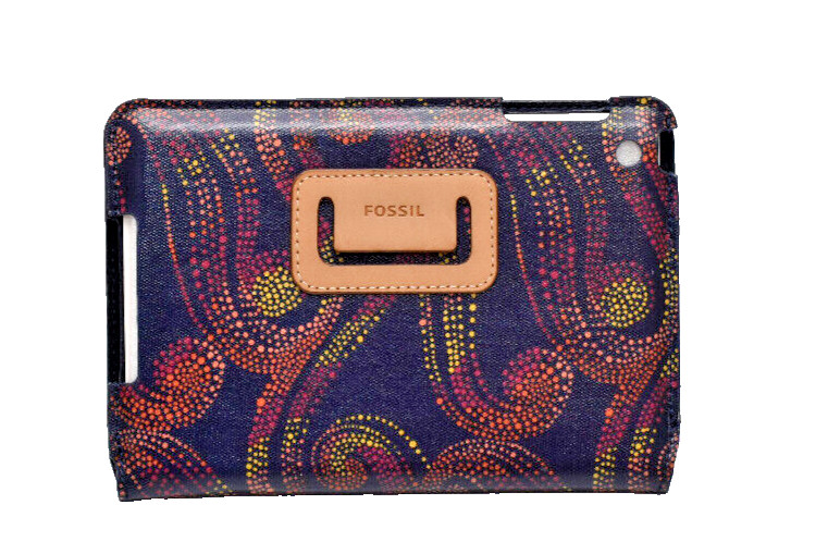 Fossil Tablet Tech Mini iPad Case Easel Sleeve New