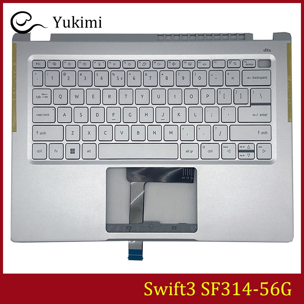 FOR ACER Swift3 SF314-56G SF314-44 Silver C Shell Cover Upper Backlit Keyboard