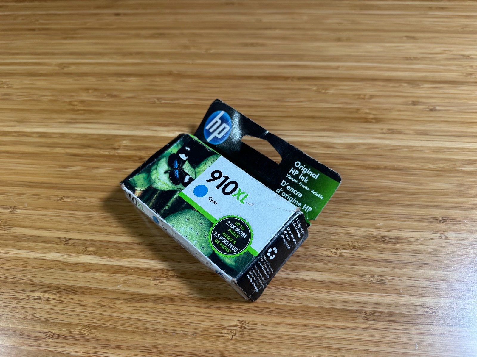 New Genuine HP 910XL Cyan In Retail Box Ink Cartridge OfficeJet Pro 8020 8025