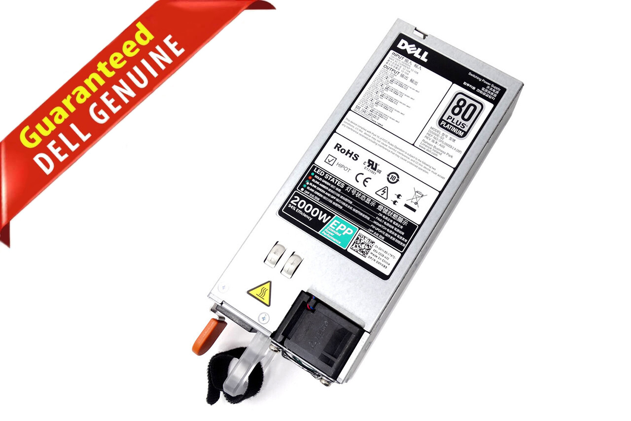 For Dell R530 R630 R730 R830 R840 R940 2000W Server Power Supply XYK93 960VR