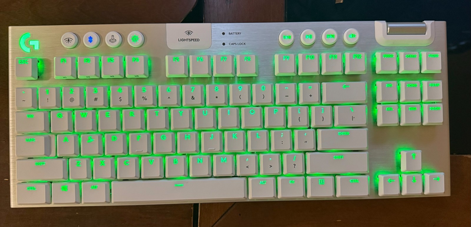 Logitech G915 TKL RGB Gaming Tactile Keyboard - White