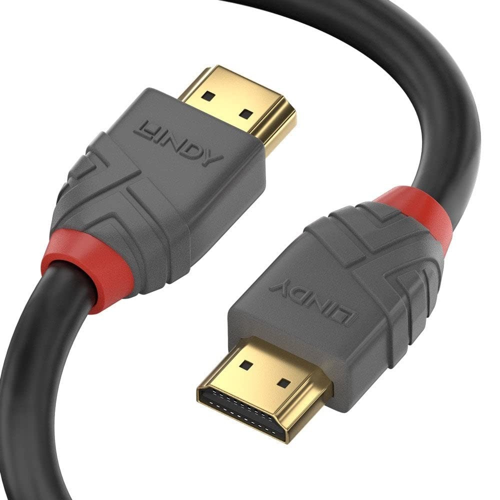 Lindy 1m High Speed HDMI Cable, Anthra Line, Premium Design, Gold Plated, Ethern