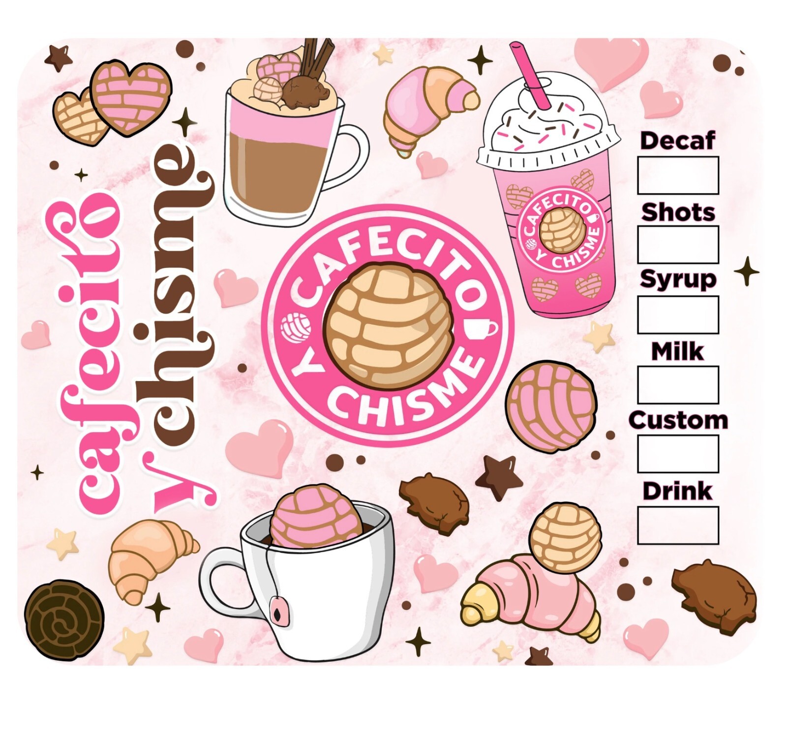 Nipichsha Sublimation Mouse Pad with Non-Slip Rubber Base - CAFECITO CHISME