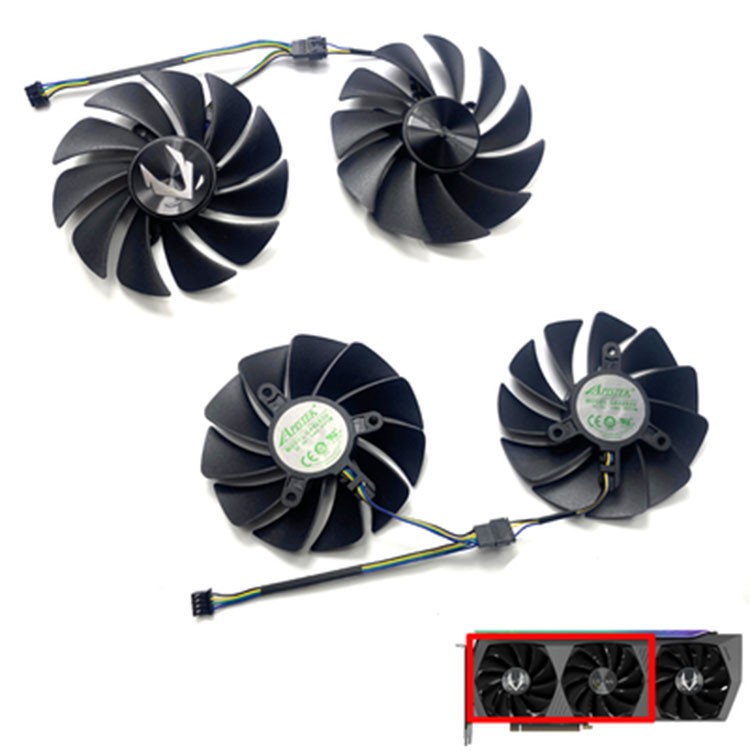 Cooling Fan Graphics Card Fan for ZOTAC/Sotac RTX3070 3070ti 3080 3080ti AMP