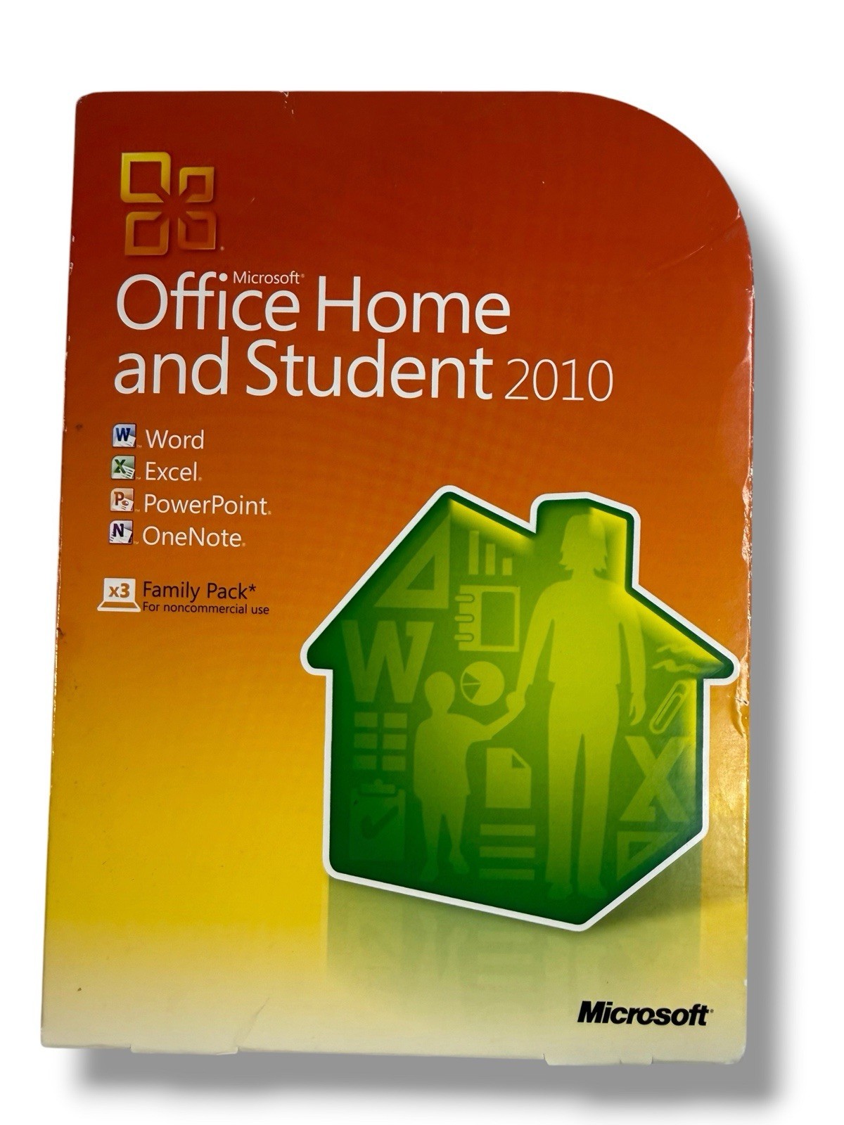 Microsoft MS Office 2010 Home and Student Family Pack with product code