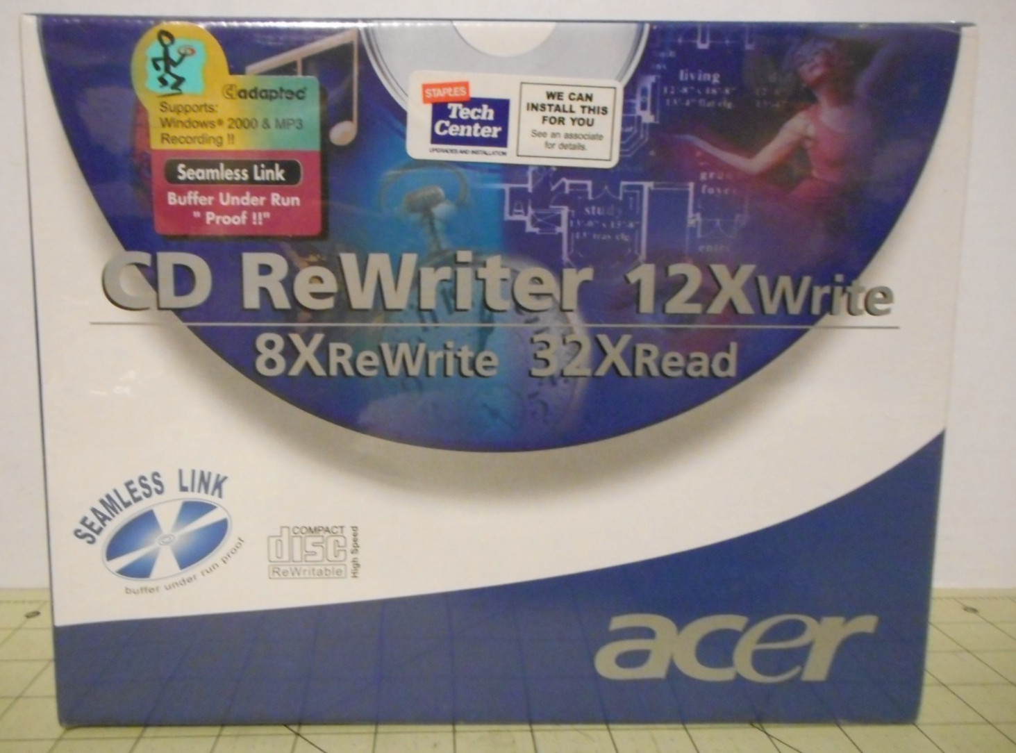 Acer CD ReWriter CRW6206A 2x Write 6x Read Brand New Sealed Vintage