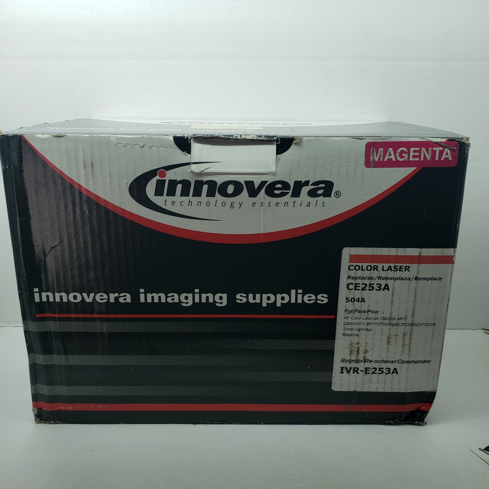 Innovera  Toner Cartridge Fits HP Color Laser Jet Reman. CE253A 504A MAGNETA