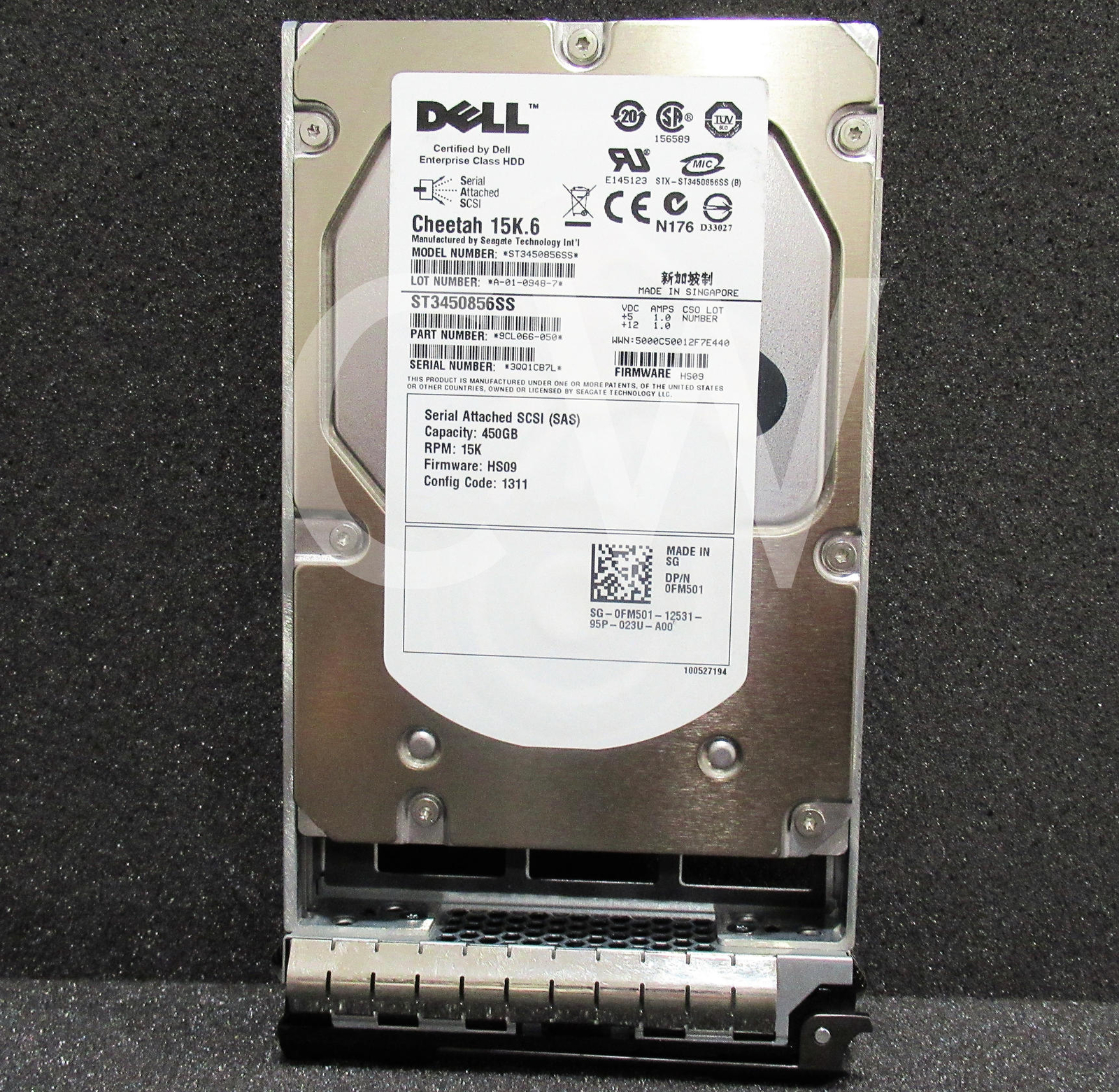 Dell FM501 ST3450856SS 450GB 15K RPM 3Gbps 3.5" SAS HDD Hard Drive