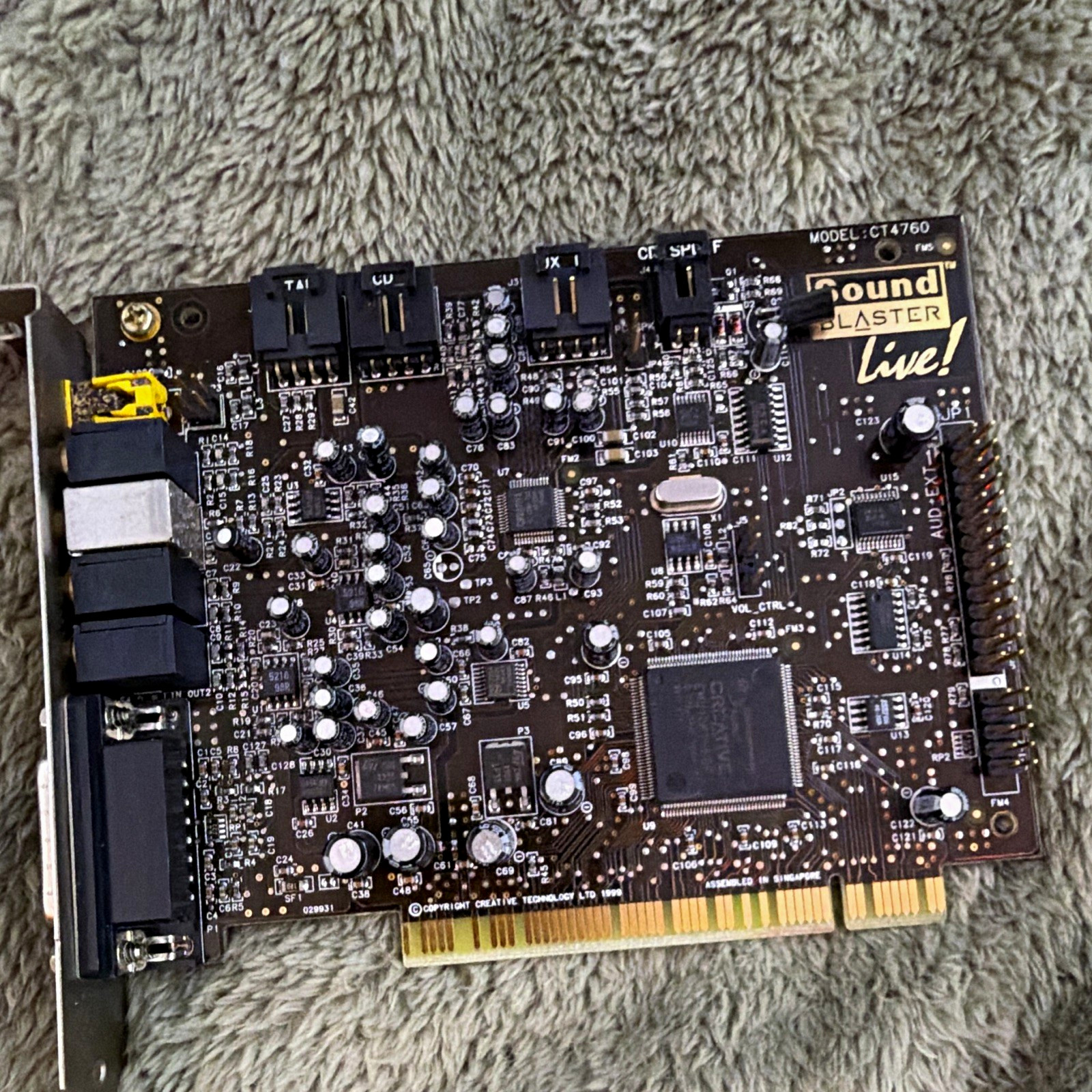 Creative Labs Sound Blaster Live CT4760 PCI 5.1 Sound Card 3.5mm MIDI I/O
