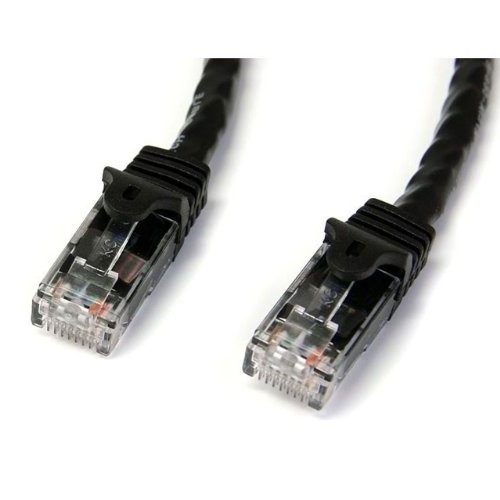 StarTech N6PATCH3BK 3ft CAT6 Ethernet Cable Black Gigabit 100W PoE