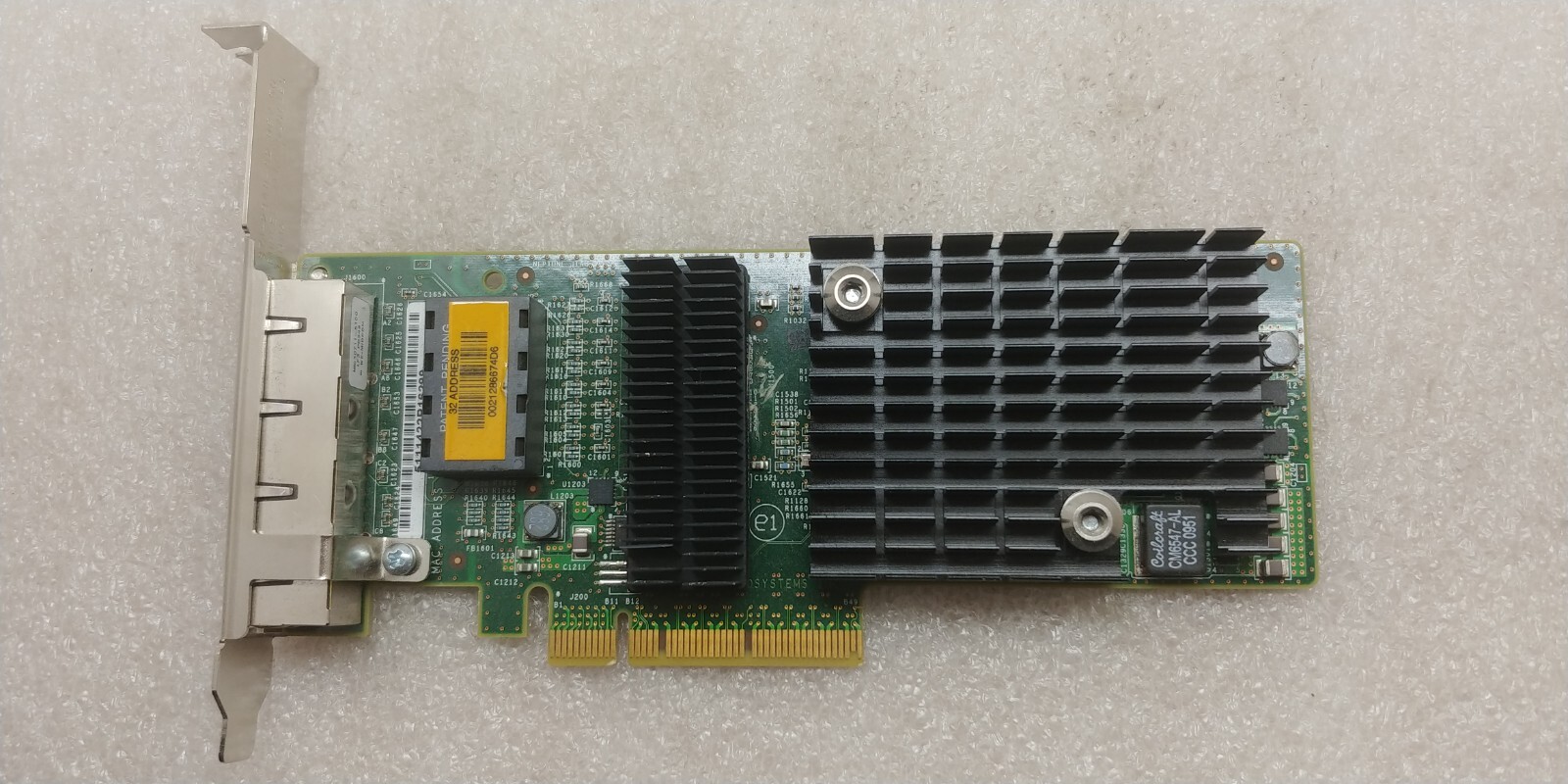 Sun Microsystems ATLS1QGE 511-1422-01 Quad-Port Gigabit Ethernet PCIe NIC FR SHP