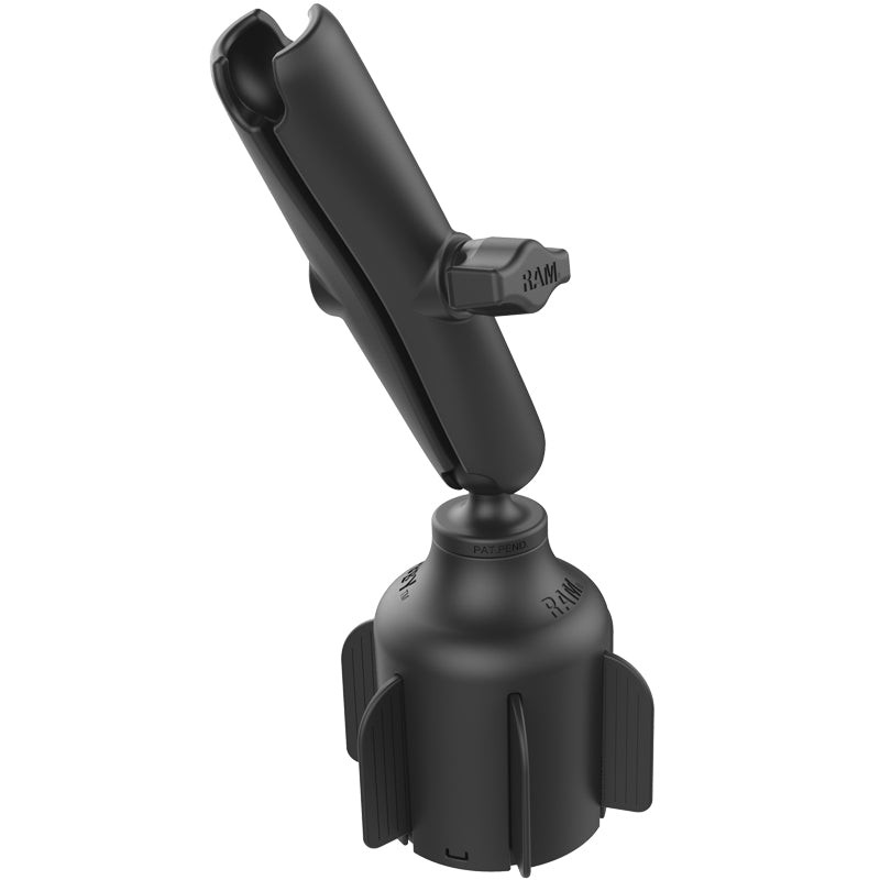 RAP-B-299-4-201U-C  RAM Stubby Cup Holder Mount with Double Socke...