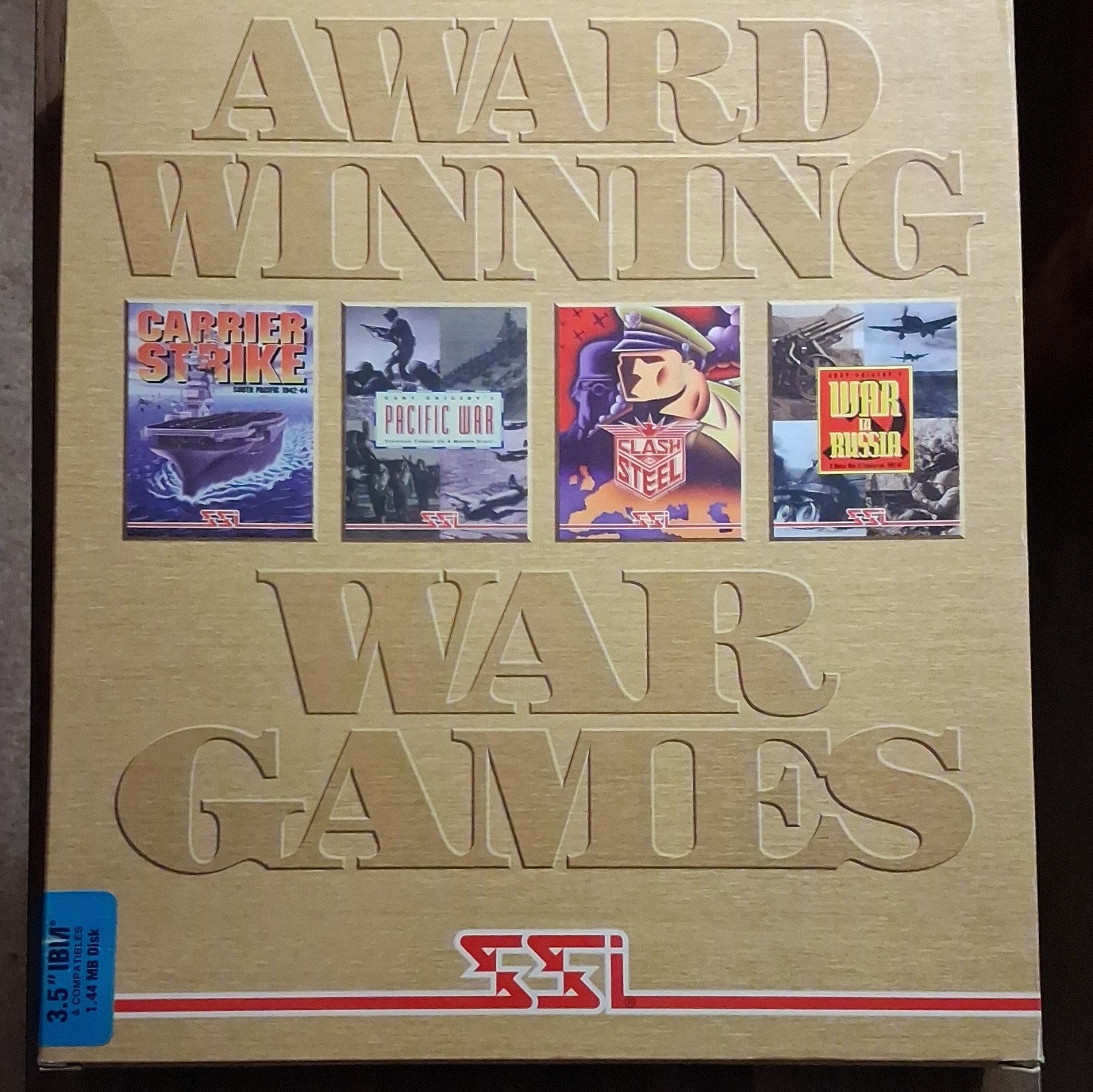 SSI Award Winning War Games Big Box PC 1994 3.5" Floppy CIB Gary Grigsby WW2 