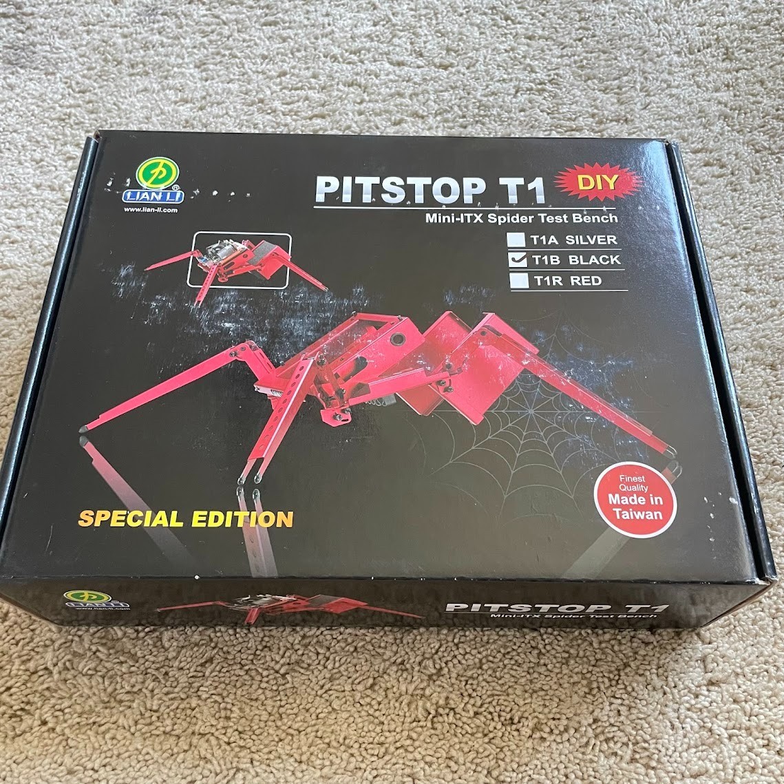New Lian Li Pitstop PC-T1  Mini-ITX Spider Test Bench - Black