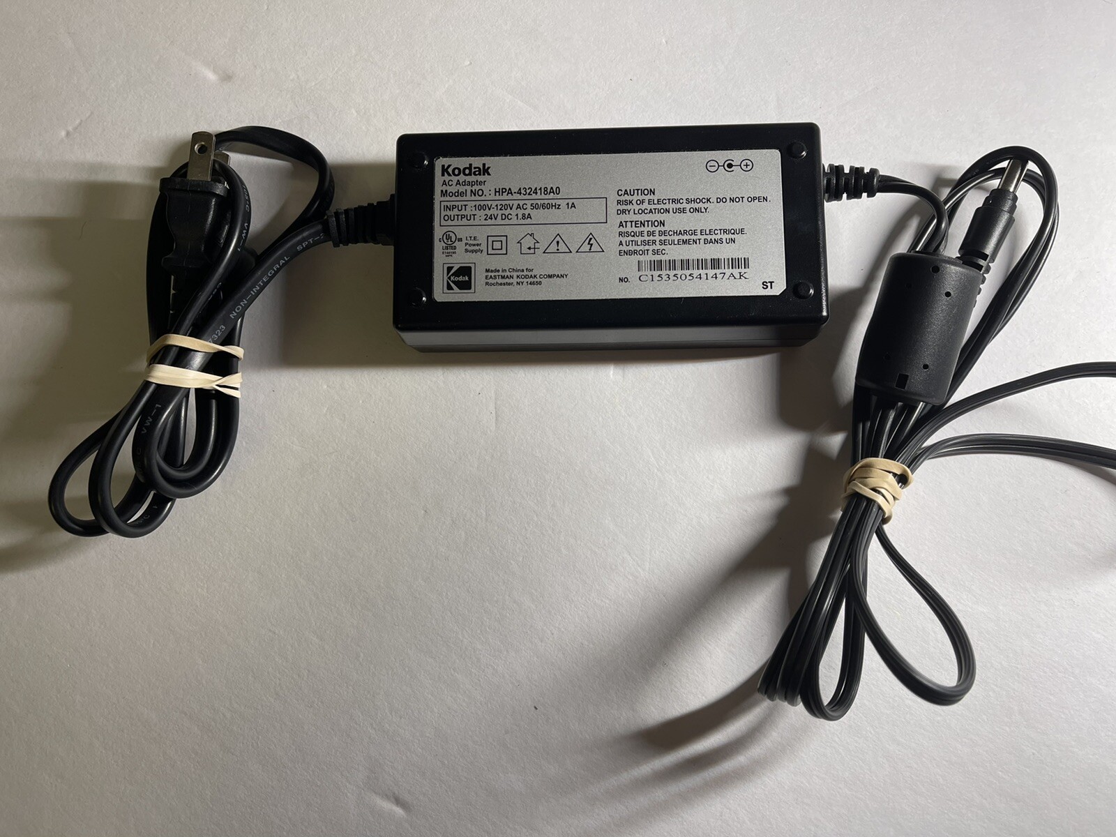Kodak Easyshare Printer Dock Series 3 AC Power Adapter HPA-432418A0 24V Original