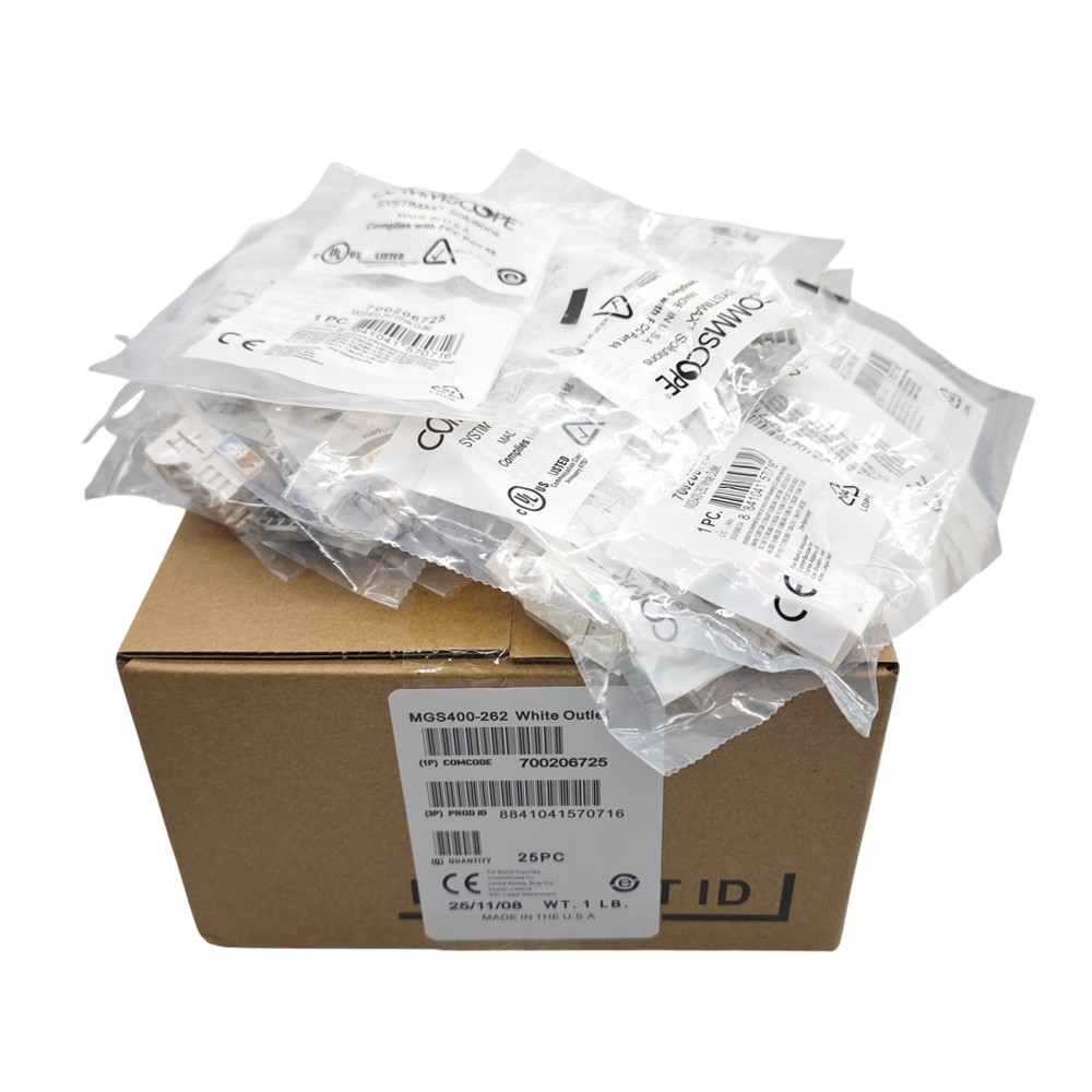 25 PCS Network Jack Module RJ45CAT6 MGS400-26  For CommScope Category 6 Gigabit