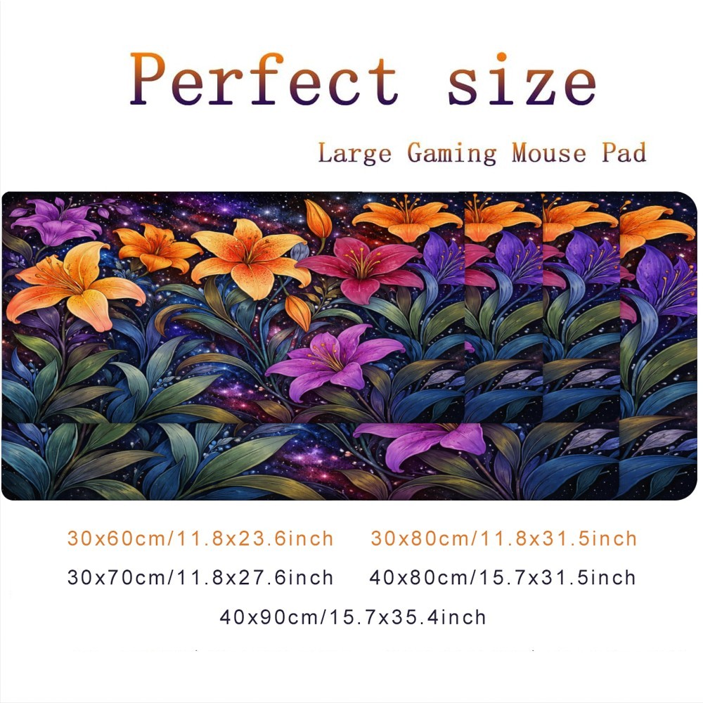 Extra Large Gaming Mouse Pad Featuring a Non-Slip Base, Extended Surface for K