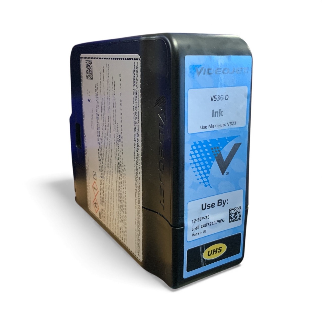 Videojet V536-D MEK Ink 750mL Invisible Fluorescent for CIJ 1000 Line Printer