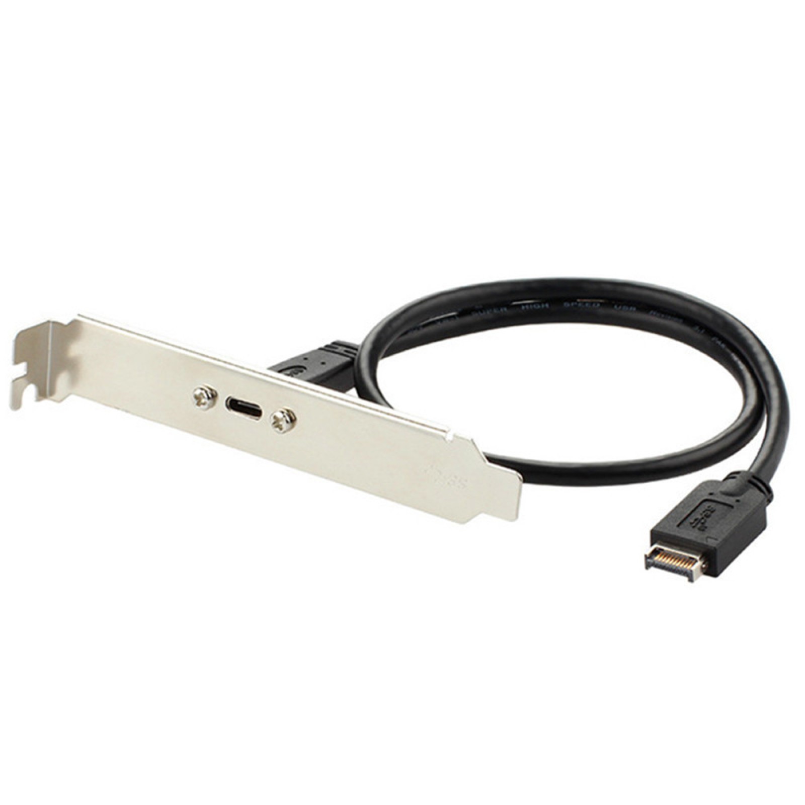 USB 3.1 Type E PCI-E Front Panel Header to Type C Female Gen 2 Extension Cable
