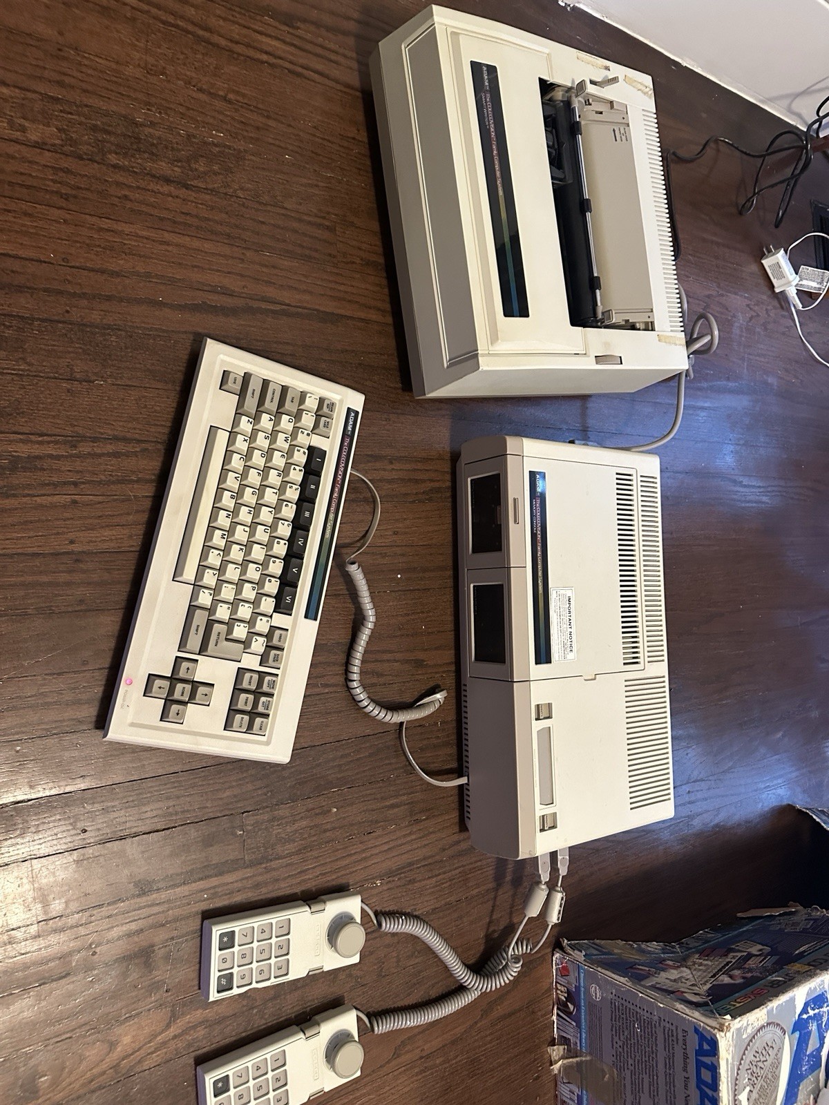 Vtg ColecoVision Coleco Adam Family Computer System W/ Box Printer Untested