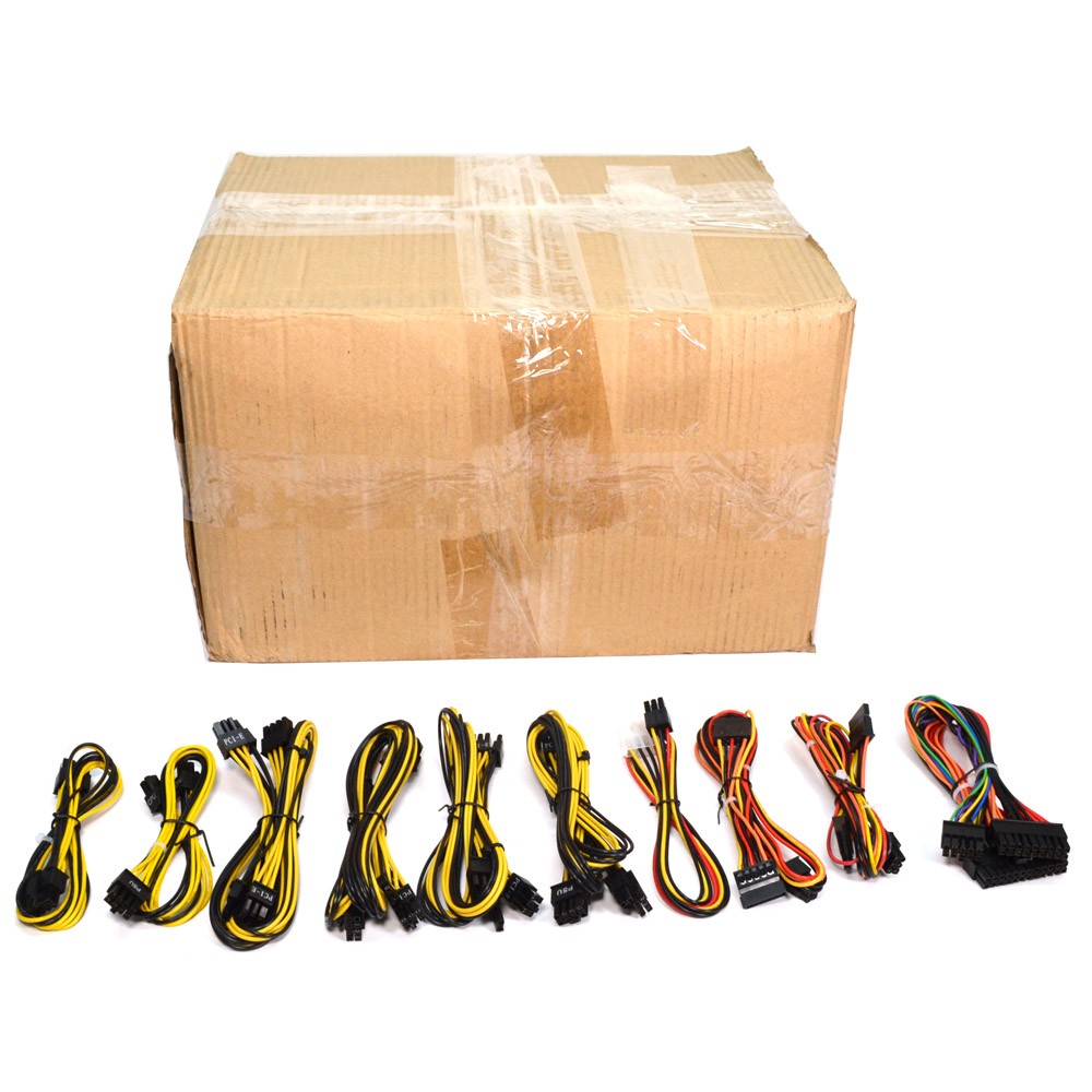 (20 Sets) NEW Modular ATX Computer Power Supply Cables PCI-E CPU SATA Molex MB