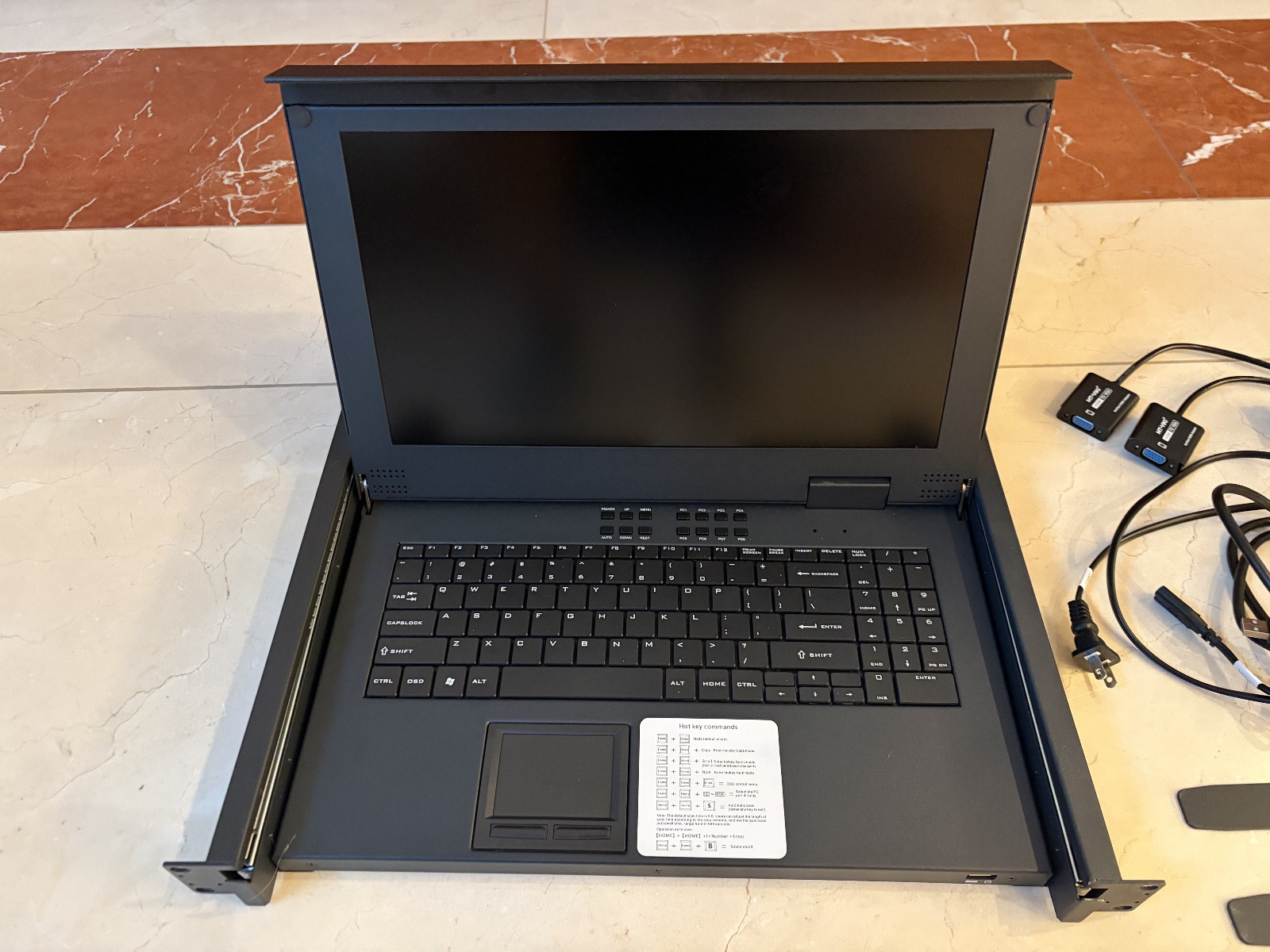 MT-VIKI Rack Mount KVM 1U w/15.6" LCD Monitor, MT-VIKI 8 Port HDMI VGM Switch