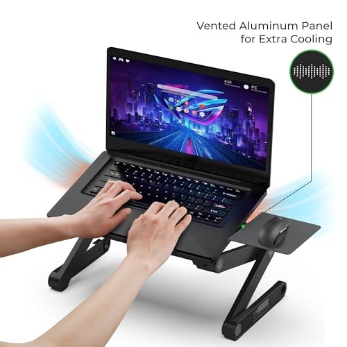 WORKEZ ADJUSTABLE LAPTOP STAND FOR DESK, PORTABLE LAPTOP STAND ADJUSTABLE -