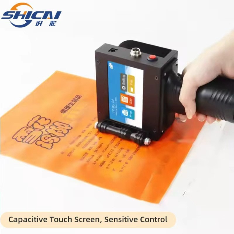 Inkjet Handheld Coder 12.7mm Date Code Expiry Batch Number Corrugated Carton